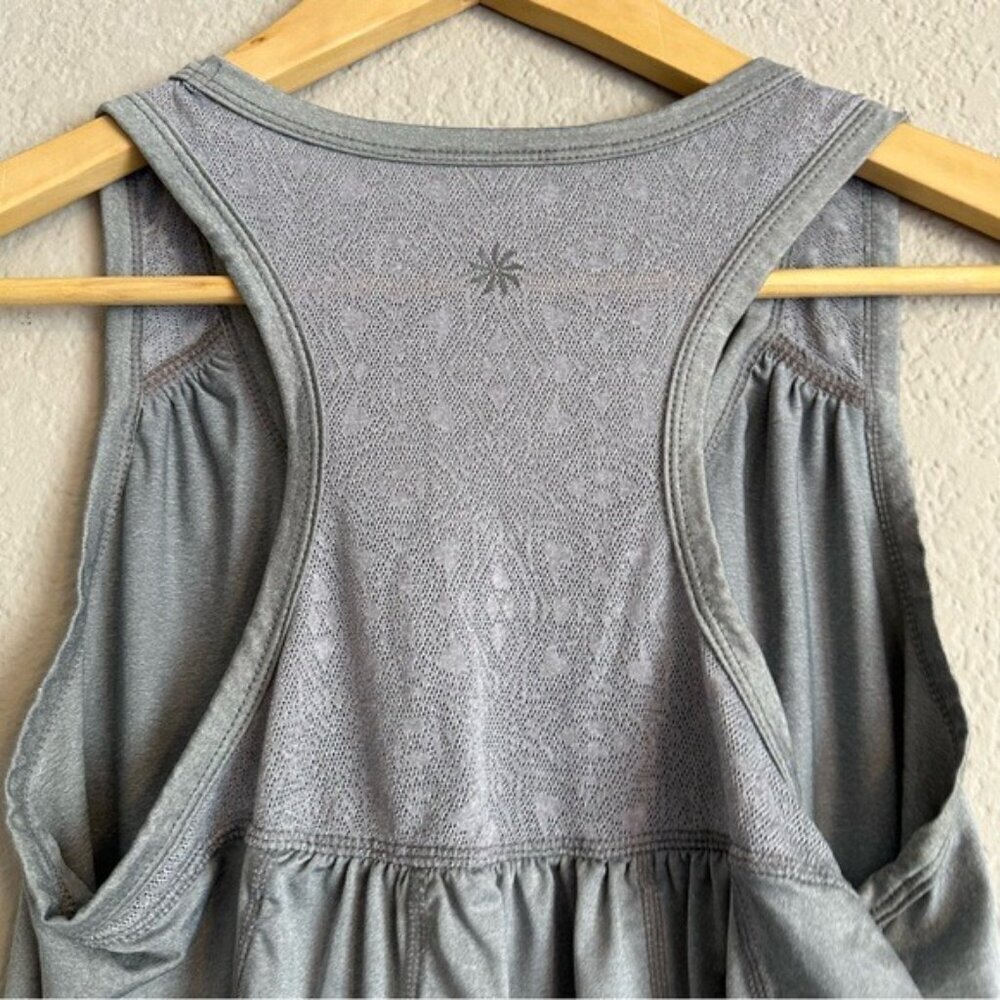 Athleta Womens Sz Small Heathered Gray Racerback Workout Activewear Tank Top - Picture 7 of 8